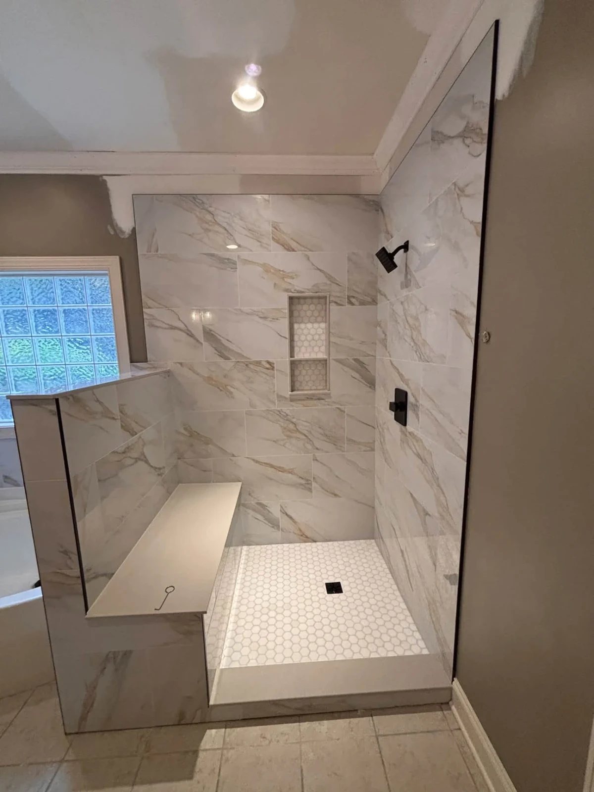 Custom Showers craftsmanship by Total Custom Services